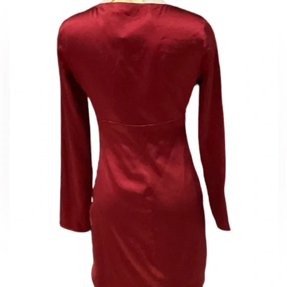 Roberto Cavalli red silk dress size 42 $359